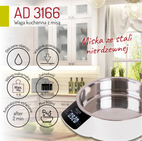 Waga kuchenna ADLER AD 3166 - Galeria zdjęcie 4