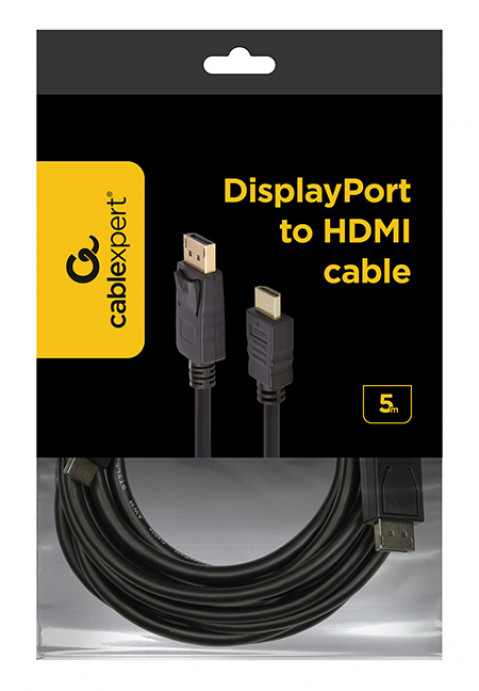 GEMBIRD KABEL DISPLAYPORT M -> HDMI M 5M - Galeria zdjęcie 5