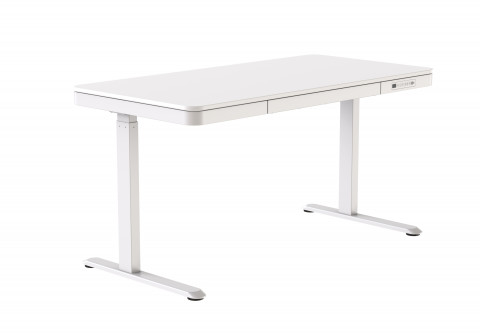 Biurko ACTIVEJET z elektryczną regulacją wysokości 140x70 ET119W-C biały - Galeria zdjęcie 1