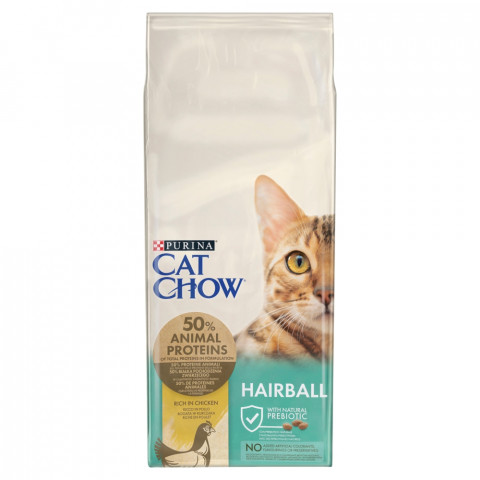PURINA Cat Chow Hairball Control Kurczak - sucha karma dla kota - 15kg - Galeria zdjęcie 1