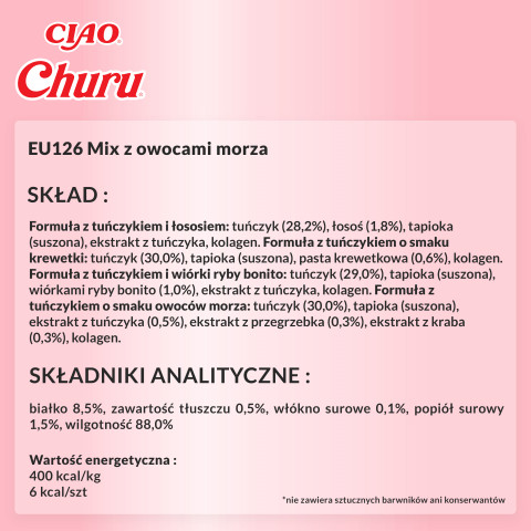 INABA Churu Variety box Owoce Morza - przysmak dla kota - 20x14 g - Galeria zdjęcie 6