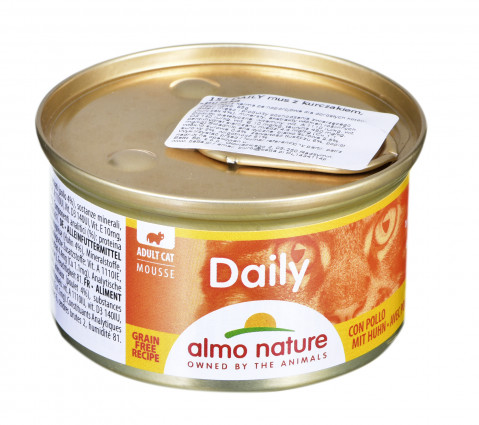 ALMO NATURE Daily Menu Mus z kurczakiem - mokra karma dla kota - puszka 85 g - Galeria zdjęcie 1