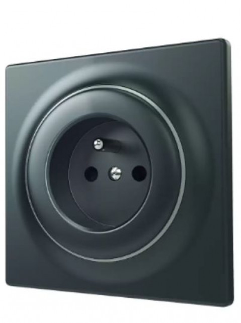 FIBARO Gniazdko Walli Outlet N typ E antracyt FGWSONE-011-8 - Galeria zdjęcie 1