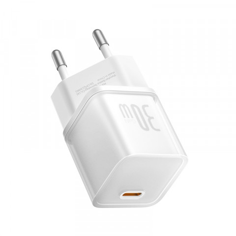 Ładowarka Baseus GaN5S 1C 30W EU (moon white) - Galeria zdjęcie 2