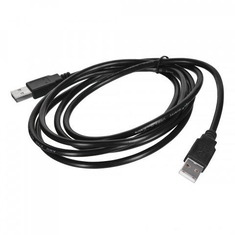 LANBERG KABEL USB-A 2.0 M/M 1.8M CZARNY - Galeria zdjęcie 2