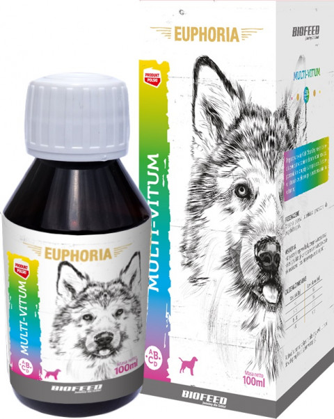BIOFEED Euphoria Multi-Vitum Dog - witaminy dla psa - 100 ml - Galeria zdjęcie 1