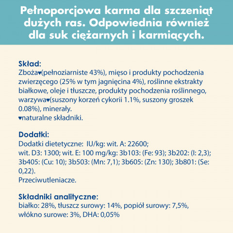 PURINA DOG CHOW Puppy Lamb - sucha karma dla szczeniąt wszystkich ras - 14 kg - Galeria zdjęcie 7