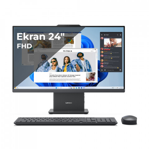 Lenovo IdeaCentre AIO 24IRH9 i7-13620H 23.8" FHD IPS AG 250nits 100Hz 16GB DDR5 5200 SSD512 Intel UHD Graphics NoOS Luna Grey - Galeria zdjęcie 1
