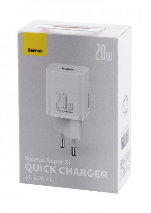 BASEUS ŁADOWARKA SIECIOWA SUPER SI 20W (BIAŁA) - Galeria zdjęcie 5