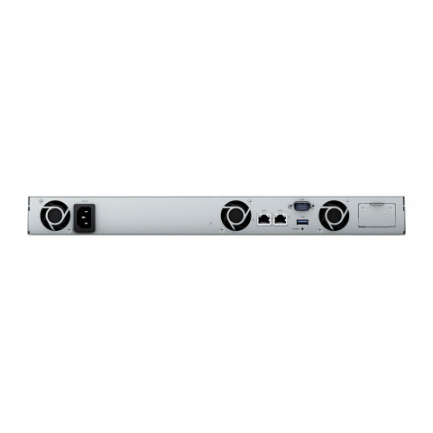NAS Synology RS422+; 1U RACK; 4x (3.5" SATA HDD/2.5" SATA SSD); AMD Ryzen R1600; 2 GB DDR4 ECC, 2x 1GbE RJ-45 - Galeria zdjęcie 4