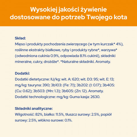 PURINA Cat Chow Kurczak, cukinia - mokra karma dla kota - 10x85 g - Galeria zdjęcie 2