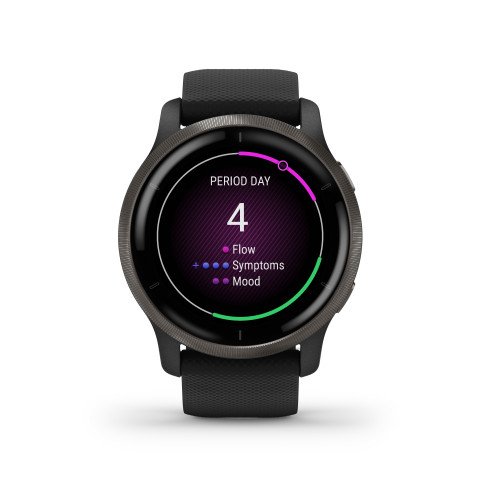 Zegarek Garmin Venu 2 (45 mm) Slate Stainless Steel Bezel / Black Case / Silicone Band - Galeria zdjęcie 29