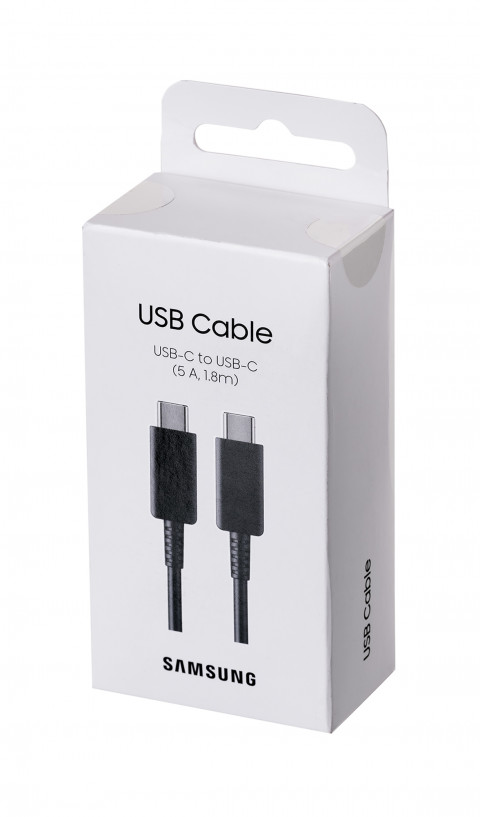 Kabel Samsung EP-DX510JB USB-C/USB-C 1,8m 5A, czarny - Galeria zdjęcie 3