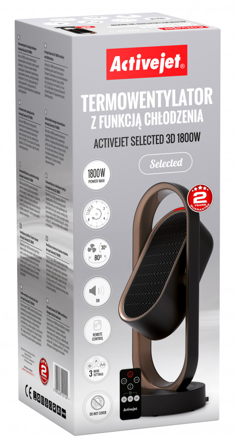 Termowentylator z funkcją chłodzenia Activejet Selected 3D 1800W - Galeria zdjęcie 27