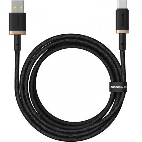 Kabel Baseus Dura USB-Typ C 60W 2m (czarno-złoty) - Galeria zdjęcie 1
