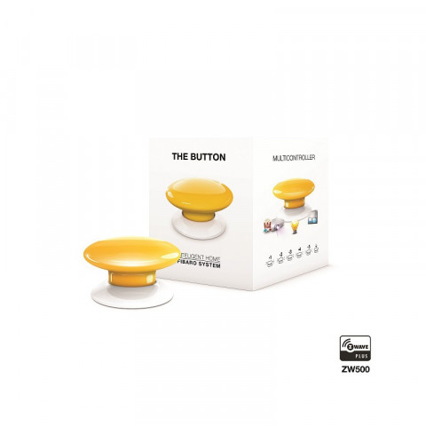 FIBARO Przycisk The Button FGPB-101-4 ZW5 (Bluetooth, Z-Wave; kolor żółty) - Galeria zdjęcie 1