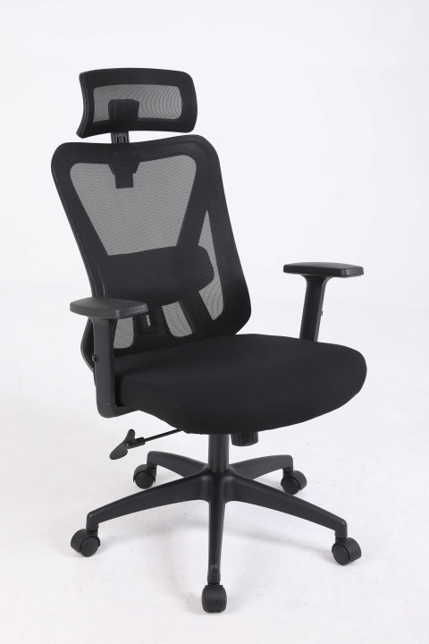 Ergonomiczny fotel biurowy ACTIVEJET T5 czarny - Galeria zdjęcie 1