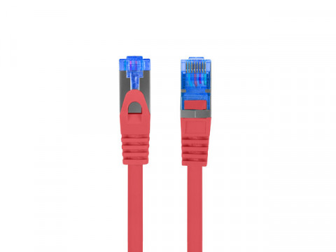 LANBERG PATCHCORD S/FTP KAT.6A 0.5M CZERWONY LSZH - Galeria zdjęcie 3