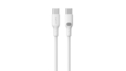 Kabel Havit Typ C-Typ C CB6280 (biały; 100cm) - Galeria zdjęcie 1