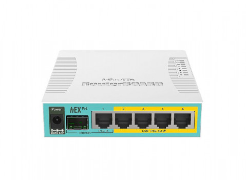 Router Mikrotik hEX PoE (RB960PGS) Total Ethernet Ports:6; Architecture:MIPSBE; CPU core:1 - Galeria zdjęcie 4