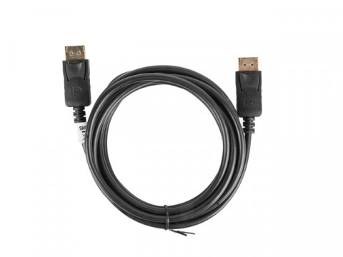 LANBERG KABEL DISPLAYPORT M/M 3M, 4K, CZARNY - Galeria zdjęcie 4