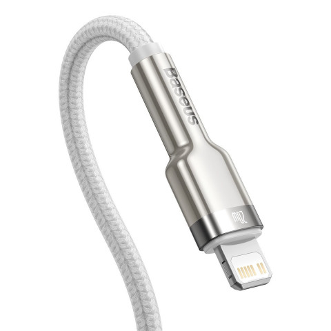 BASEUS KABEL USB-C LIGHTNING CAFULE PD 1M BIAŁY - Galeria zdjęcie 3