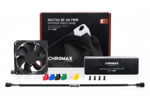 Wentylator NOCTUA NF-A8 PWM chromax.black.swap - Galeria zdjęcie 1