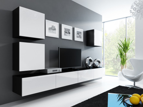 Zestaw meblowy VIGO 22 czarny/biały połysk - Galeria zdjęcie 1