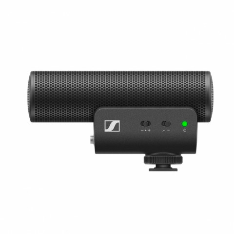 Sennheiser MKE 400 MOBILE KIT - Mikrofon pojemnościowy, superkardioidalny, wyposażony w filtr dolnoprzepustowy ze statywem Manfrotto - Galeria zdjęcie 4