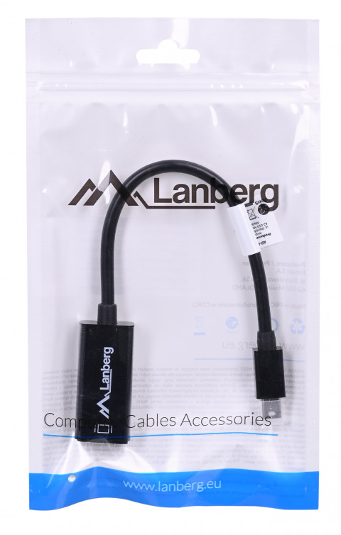 Lanberg adapter mini Displayport(M)->HDMI(F) na kablu - Galeria zdjęcie 4