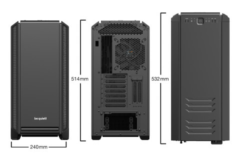 OBUDOWA BE QUIET! SILENT BASE 601 Window Black - Galeria zdjęcie 2