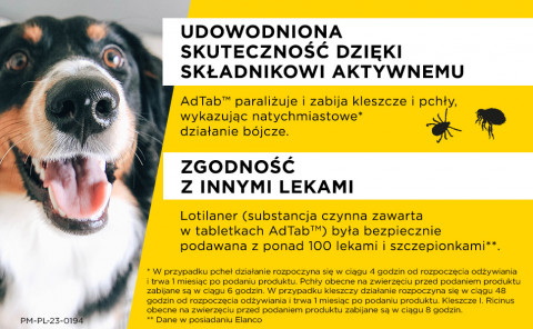 ELANCO AdTab Tabletka na pchły i kleszcze dla psa (>2,5-5,5kg) - 3x(1x 112mg) - Galeria zdjęcie 9