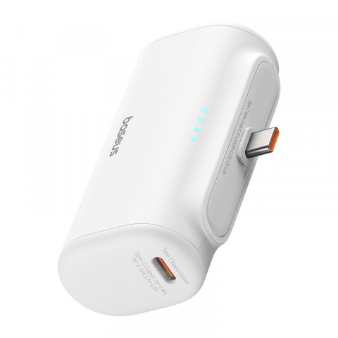 Powerbank Baseus Compact 5000mAh USB-C (biały) - Galeria zdjęcie 5