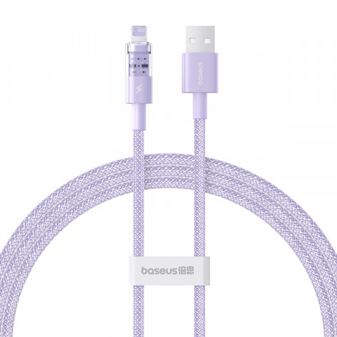 Kabel Baseus Gem 2.4A 1m (fioletowy) - Galeria zdjęcie 1