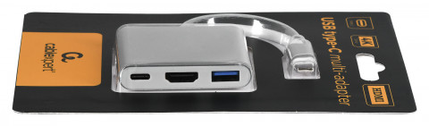 GEMBIRD MULTI ADAPTER USB TYP-C (M)->USB, HDMI SRE - Galeria zdjęcie 3