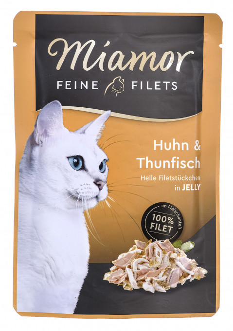 MIAMOR Feine Filets kurczak z tuńczykiem - saszetka 100g - Galeria zdjęcie 1