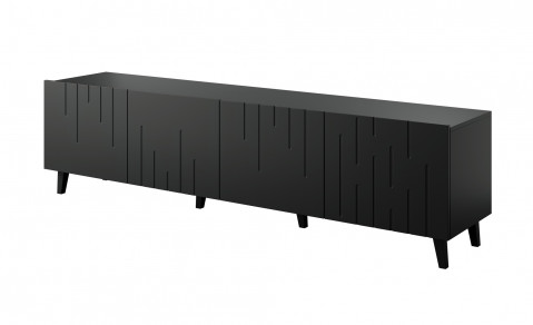 Szafka RTV BARI 200x42x52 czarny mat - Galeria zdjęcie 1