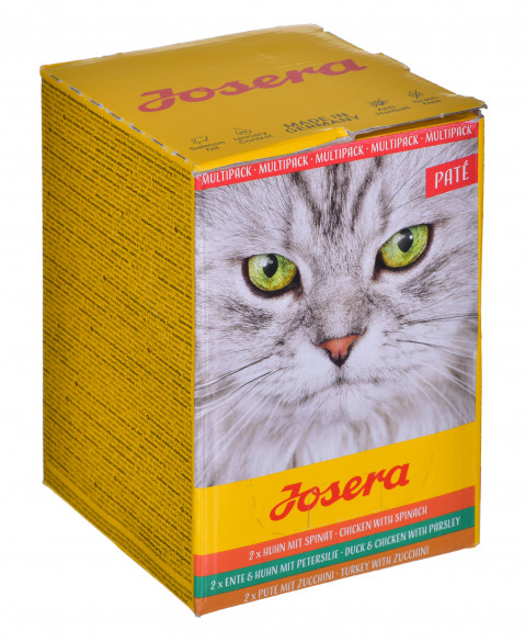 JOSERA Multipack Pate Kurczak kaczka indyk - mokra karma dla kota - 6x85 g - Galeria zdjęcie 1