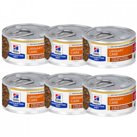HILL'S Prescription Diet C/­­D Urinary Care Gulasz z kurczakiem - mokra karma dla kota - 6x82g - Galeria zdjęcie 1