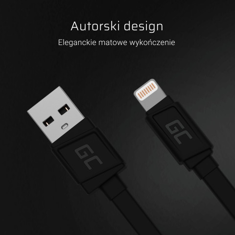 GREEN CELL KABEL USB-LIGHTNING 25CM QUICK CHARGE - Galeria zdjęcie 5