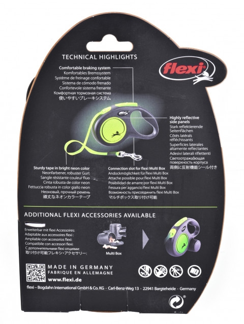 FLEXI Neon S zielona - smycz automatyczna dla psa - 5m - Galeria zdjęcie 4