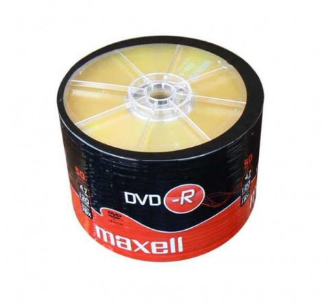 MAXELL DVD-R 4,7GB 50 szt w opakowaniu SHRINK. Prędkość zapisu 16X, 120 min. Przeznaczenie nagrywanie Multimediów. - Galeria zdjęcie 1