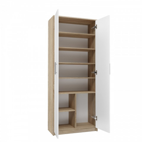 Szafa aktowa OLIV 2D 74x35xH180 sonoma/biały - Galeria zdjęcie 2