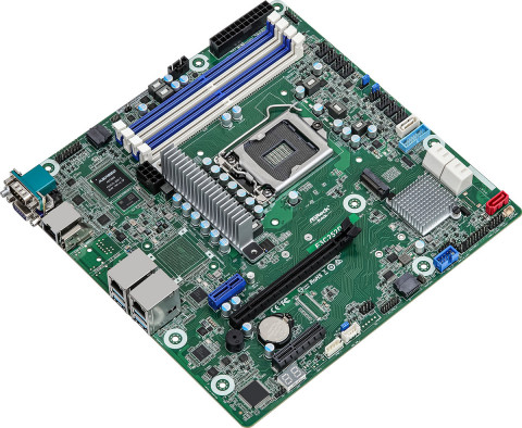 Płyta główna ASRock E3C252D4U 1x LGA1200 Intel Xeon E-23XX C252 (4xDIMM, SATA, 1xM.2, 2x1GbE, IPMI) - Galeria zdjęcie 2