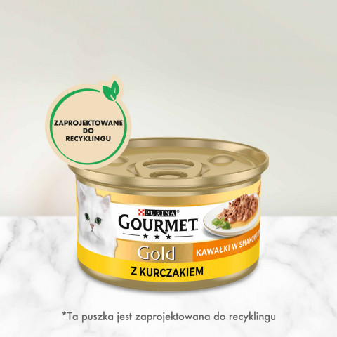 Gourmet Gold Sauce Delights mokra karma dla kota z kurczakiem 85 g - Galeria zdjęcie 6