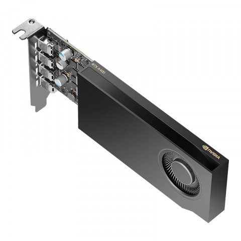 PNY NVIDIA A400 4GB GDDR6 64-bit, Low Profile, PCIe 4.0 x8, Single slot, 4 x Mini DisplayPort 1.4a, 50W, LP bracket, small box - Galeria zdjęcie 5