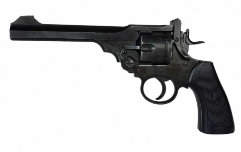 Rewolwer WEBLEY MKVI .455 Service kal.5,5 mm Diabolo łuski 6-strzał. lufa 6" CO2 Battlefield Ekp do17J - Galeria zdjęcie 1