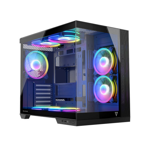 MODECOM OBUDOWA VOLCANO PANORAMA ARGB 7F MIDI BLK - Galeria zdjęcie 11