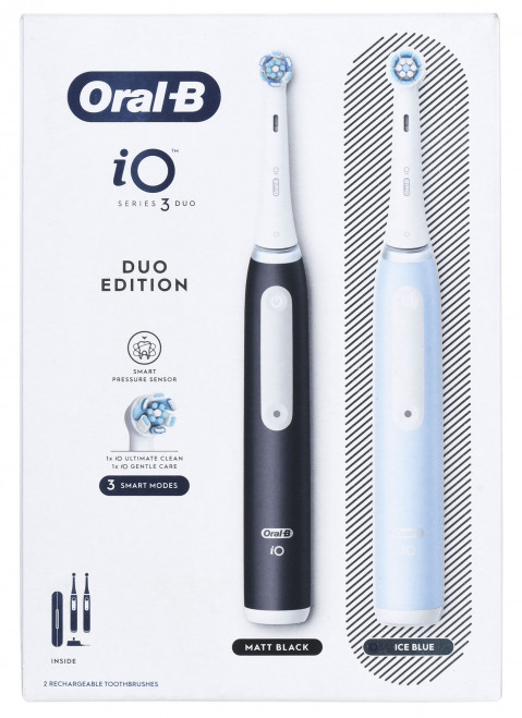 Braun Oral-B szczoteczka elektryczna iO 3 zestaw DUO BLACK & BLUE - Galeria zdjęcie 17