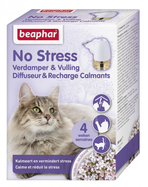 BEAPHAR No Stress Calming Diffuser Cat - aromatyzer behawioralny dla kotów - 30ml + wkład - 30ml - Galeria zdjęcie 2